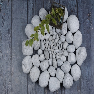 Galets de pierre naturelle écologiques Mystique Grey, style ferme, garantie à vie, marbre Ajmera pour l'aménagement paysager, décoration extérieure, amélioration - Product Image 3