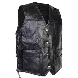 Chaleco de cuero de motocicleta ligero y transpirable para hombre de alta calidad con logotipo personalizado estilo informal Uso de invierno al aire libre precio bajo - Product Image 3