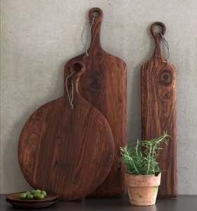 เขียงไม้ทรงกลม ทนทาน ขายส่ง ป้องกันแบคทีเรีย เป็นมิตรกับสิ่งแวดล้อม ใช้งานได้ยาวนาน เหมาะสำหรับใช้ในบ้าน โรงแรม ร้านอาหาร - Product Image 6