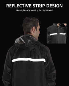 2025 vente chaude respirant imperméable réfléchissant vêtements de travail imperméable pas cher sécurité manteau de pluie pantalon veste Logo décoration Poncho - Product Image 2