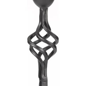 เชิงเทียนพรีเมี่ยมที่มีรูปลักษณ์ที่น่าสนใจสำหรับการตกแต่งภายในงานเลี้ยงแต่งงานที่ทนทานโลหะเคลือบสีดำจำนวนมากที่ขายส่ง - Product Image 3