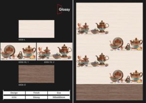 ชุดครัวกันลื่นและต้านเชื้อแบคทีเรียขนาด300X600มม. พร้อมพื้นผิวมันวาวสำหรับใช้ภายใน - Product Image 6