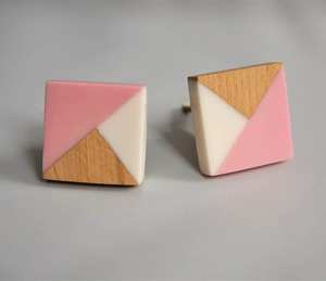 High Quality Handmade Acrylic Lucite Resin <b>Dresser</b> Knobs Rectangular Beech <b>Wood</b> Resin Drawer Knobs for Bedroom Hotel Kitchen Use - Product Image 5