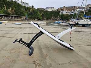 Hydroflyer prêt à expédier, 8 kW, 45 km/h, entièrement en fibre de carbone, hydrofoil électrique, batterie PVC, hélice, planche de surf électrique pour la mer - Product Image 6