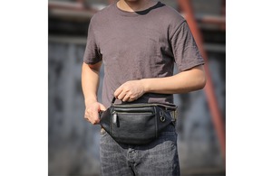 Bolso de Pecho Impermeable de Cuero Genuino, Diseño Simple, Bandolera, Logotipo Personalizado, Moda Casual Deportiva para Hombre y Mujer LCB-0097 - Product Image 4