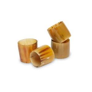 Anneau de serviette en corne de bœuf naturelle, porte-serviettes en buffle poli pour la maison, restaurant, anneau de serviette pour mariage, vaisselle de fête - Product Image 5