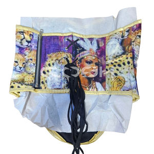 Top Corset con Estampado Sublimado Queen of the Wild |   Corsé estilo bustier Purple Goddess & Cheetah Renaissance - Product Image 6