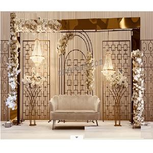 Trending Toronto Wedding Metallic Candle <b>Backdrop</b> <b>Stands</b> Western Style Wedding Stage Back Wall Outdoor Wedding Stage <b>Backdrop</b> Uk - Product Image 1