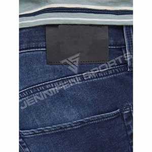 2024 verano hombres Denim corto 100% algodón tela vaquera interior etiqueta personalizada bolsillos delanteros y traseros botón cierre con bucles para cinturón - Product Image 4