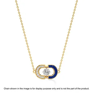 Collier pendentif diamant Infinity Oceanic Embrace, bracelet convertible - Product Image 4