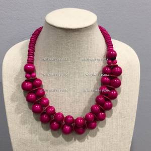 Vente chaude Personnalisé réglable coloré perles de résine transparente collier ras du cou Colliers en résine de SCI - Product Image 3