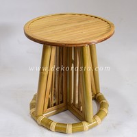 Table d'appoint en bambou classique moderne de luxe, design personnalisé de haute qualité, organisateur de rangement multifonctionnel, couleur personnalisée, salon