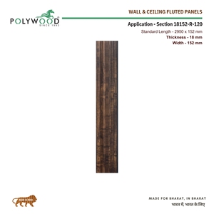 แผ่นพีวีซีร่องผนังประหยัดพื้นที่ดูดซับเสียงป้องกันปลวกพื้นผิวเรียบง่ายสำหรับห้องนอนห้องประชุม - Product Image 2