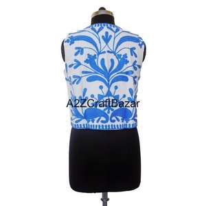 Chaqueta Bomber de Algodón Estampada con Bordado Suzani para Mujer, Elegante, de Media Manga, Acolchada, para Otoño e Invierno, Cómoda para Fiestas - Product Image 6