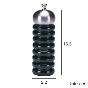 [Holar] Juego de Molinillos de Sal y Pimienta Manuales de Madera Negra Moderna Hechos en Taiwán con Forma de Oruga - Product Image 2
