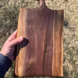 Tabla de cortar de madera hecha a medida con mango, bloque de cortar de madera, servicio de pizza, accesorio de cocina que ahorra espacio, precio al por mayor - Product Image 1