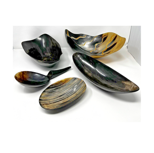 ชามเขาควายมีทุกขนาดทำด้วยมือฮอร์นหัตถกรรมอินเดียนช้อนและชามทำมือราคาต่ำสุด - Product Image 3