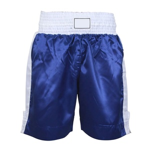 Pantalones Cortos de Boxeo Azules para Hombre 2026, con Logotipo Personalizado, Tela de Spandex y Poliéster, Técnicas de Lavado, Elásticos, Lisos - Product Image 1