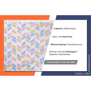Tapis rayés brodés à la main 100% coton les plus vendus Matériau multicolore de la plus haute qualité à bas prix - Product Image 6