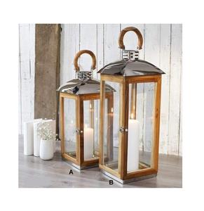 Wood and <b>Glass</b> Candle <b>Lantern</b> Manufacturer and Exporter Antique Design Mango Wood and <b>Glass</b> Candle <b>Lantern</b> - Product Image 1