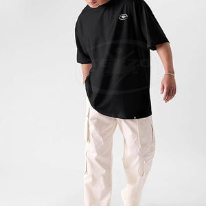 2025 último verano Boxy camiseta diseño logotipo personalizado algodón poliéster Ajuste de gran tamaño al por mayor - Product Image 3