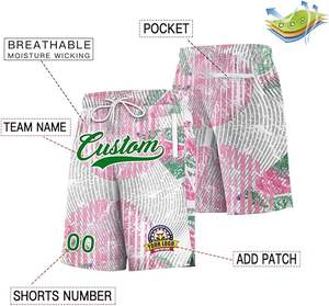 Short de basket-ball en tissu à séchage rapide respirant en maille de polyester avec logo personnalisé en gros Short évacuant l'humidité - Product Image 2