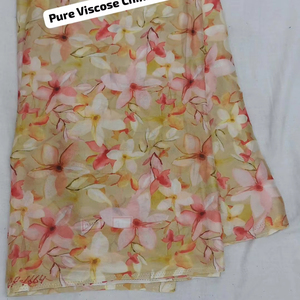 Ligero viscosa pura Chinnon tela lisa teñible precio barato al por mayor Material artículos en stock suministrados - Product Image 1