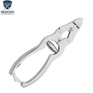 Coupe-ongles professionnels en acier inoxydable, poignée imprimée, lames concaves, ressort de barillet, verrouillage arrière, outils de manucure et de pédicure, outils de beauté - Product Image 4