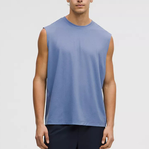 Ensemble de shorts décontractés pour hommes de haute qualité Débardeur et short sans manches en tricot avec logo Design respirant - Product Image 1