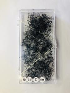 Ventilateurs de volume préfabriqués 8D 9D 10D de haute qualité Extensions de cils en soie coréenne avec base pointue et boîte coréenne personnalisable - Product Image 3