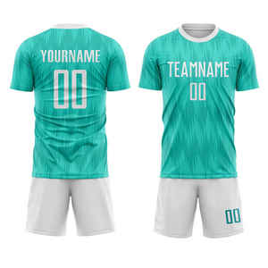 Uniformes de Fútbol de Manga Corta Transpirables, Ligeros e Impermeables con Transferencia de Calor, Diseño Personalizado, Unisex para Adultos, Gran Venta - Product Image 1