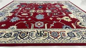 Alfombra con nudo hecha a mano, lana de alta calidad, Oushak, nuevo patrón abstracto bordado moderno, forro de trabajo para sala de estar y dormitorio - Product Image 2