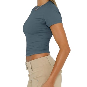 Camisetas Cortas para Mujer, Calidad Premium, Ropa Deportiva Holgada, Tejido Ecológico y Transpirable, Gran Venta 2026 - Product Image 4