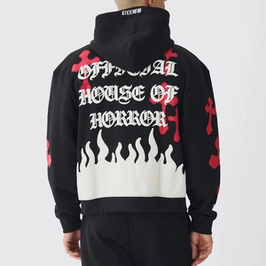 Trajes de sudor de algodón 100% de peso pesado para hombres personalizados para Sudadera con capucha y pantalones de chándal conjuntos 500gsm chándal para invierno - Product Image 3