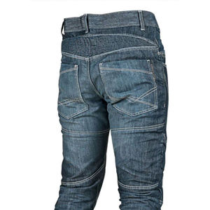Pantalon de moto avec protection en fibre d'aramide et armure CE, coupe-vent, écologique, léger, respirant, en denim - Product Image 5