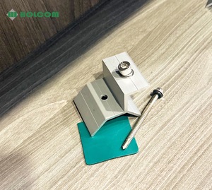 Ensemble de HOL.GMT-01.1-F2 en aluminium anodisé de haute qualité 6005-T6 système de montage solaire abri de voiture pince de toit en métal 60 m/s charge de vent - Product Image 2