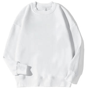 Venta al por mayor personalizado sublimado Hip Hop estilo sudadera de alta calidad OEM pulóver liso teñido felpa sudadera en blanco - Product Image 1