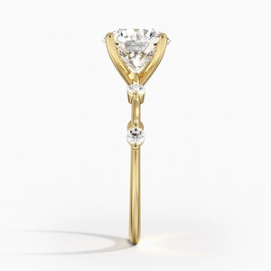 VVS diamant de laboratoire certifié taille ronde 14k or massif Aimee bague de fiançailles bijoux Style Unique mode chaude au meilleur prix - Product Image 3