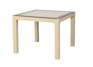 Juego de muebles modernos de exterior de 4 piezas con mesa y sillas de polipropileno para uso en hoteles y comedores - Product Image 2