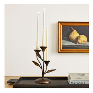 Soportes de velas de aluminio para centros de mesa Decoraciones Portavelas de vidrio de aluminio Linterna Best Seller - Product Image 2