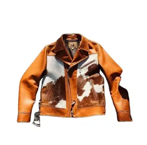 Chaqueta de Cuero para Hombre, Prenda Exterior de Lujo Contemporánea con Silueta Elegante, Textura Refinada y Presencia a la Moda - Product Image 1
