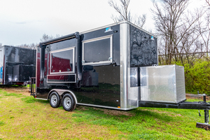 Cao Cấp 8.5x16 Thực Phẩm Trailer Di Động Thực Phẩm Xe Tải Với Nhôm Sợi Thủy Tinh Xây Dựng Chống Gỉ Cho Kẹo & Chip - Product Image 2