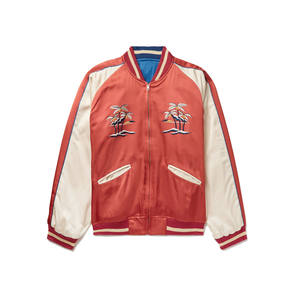 Chaqueta Bomber de Satén Personalizada para Hombre, Invierno, Estilo Urbano, Logotipo Frontal Personalizable, Color Personalizable, Venta al Por Mayor - Product Image 4