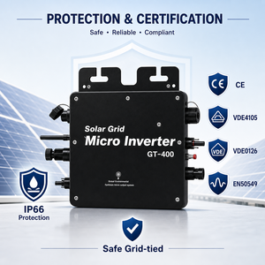 Microinversor de 300W para conexión a red, IP66 a prueba de agua, para sistema de paneles solares fotovoltaicos - Product Image 5