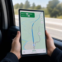Tablette GPS Android 15 de 10,1 pouces, 16 Go de RAM, 256 Go de ROM, Octa Core, 4G 5G, double SIM, appels téléphoniques, écran capacitif pour la navigation automobile