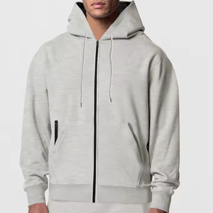 Sudadera y Sudadera con Capucha de Moda, Gruesa, de Alta Calidad, de Color Sólido, con Logotipo Estampado, Holgada, de Algodón y Felpa, para Invierno - Product Image 2