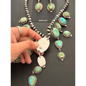 Ensemble de colliers Betta Lee en turquoise de la montagne Sonora et argent sterling, bijoux de collection culturelle - Product Image 6