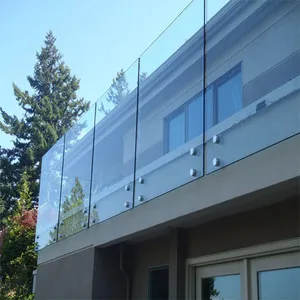 Rahmenloser abstandsglas-balustrade-balkon glasgeländer-design