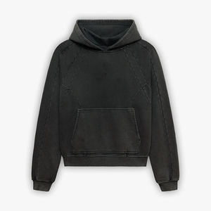 Pull à capuche en molleton unisexe sweat à capuche pour hommes sweat à capuche pas cher par sublimation lavé à l'acide - Product Image 1