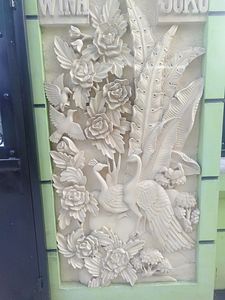 Hand-Carved Natural White Marble Sculpture Wall Panel 3D <b>Stone</b> <b>Reliefs</b> Mural for Decorative Use - Product Image 5